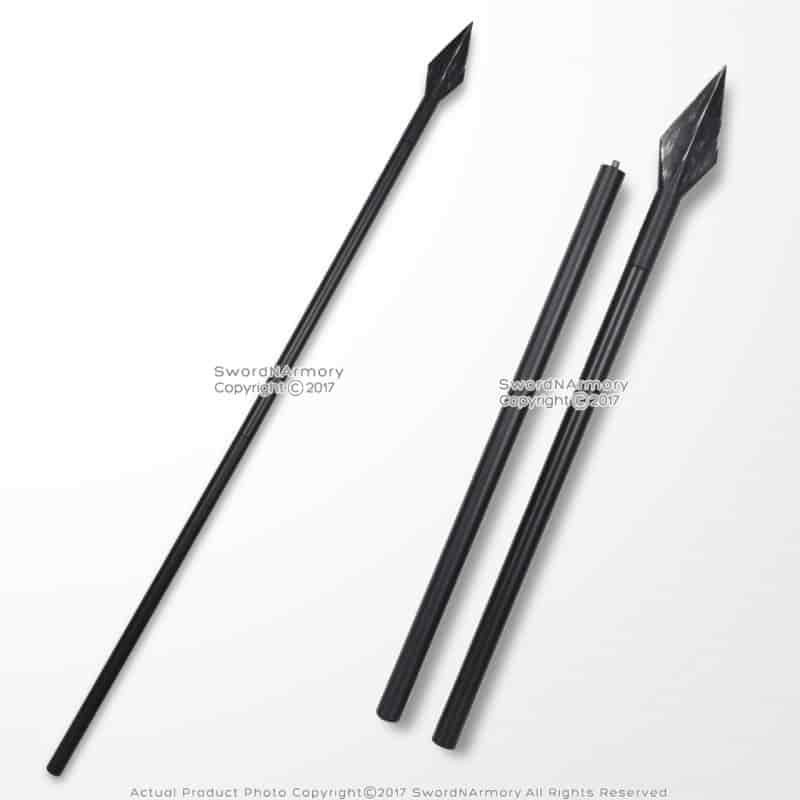 63" Foam Spartan Spear Greek 300 Detachable Foam Spear Larp Weapon Movie Prop