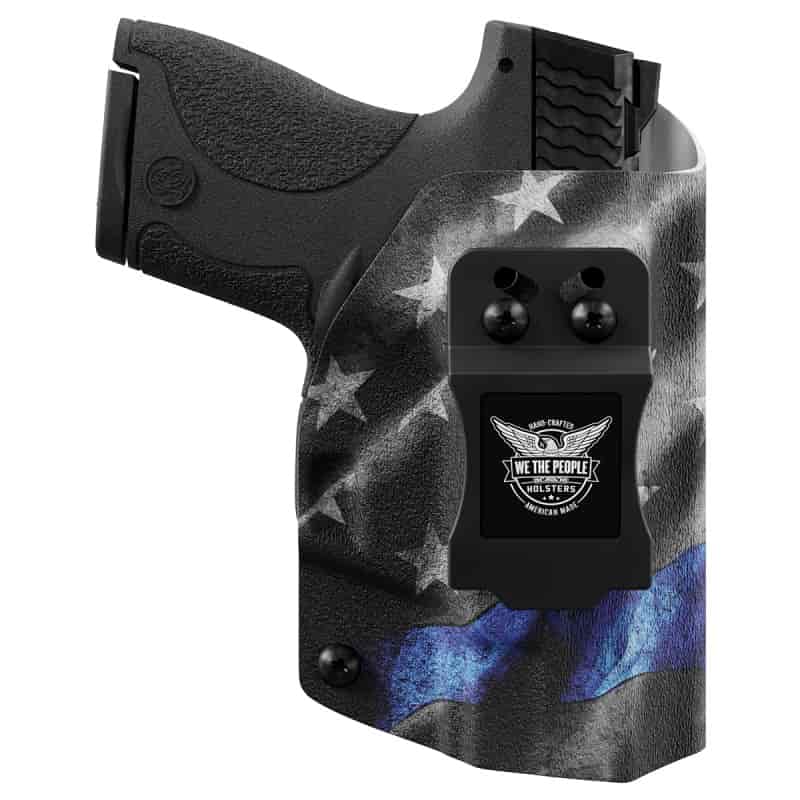 Thin Blue Line Custom Printed Holster - Iwb Kydex Holster - Law Enforcement Support Holster