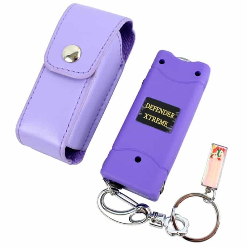 Defender Black 5 Million Hand-Held Stun Gun With Led Light & Rechargeable Battery