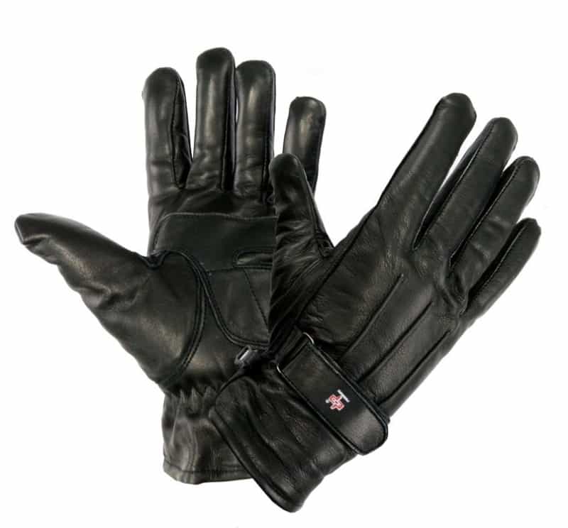Perrini Black Genuine Cowhide Leather Winter Gloves All Sizes S - Xxl