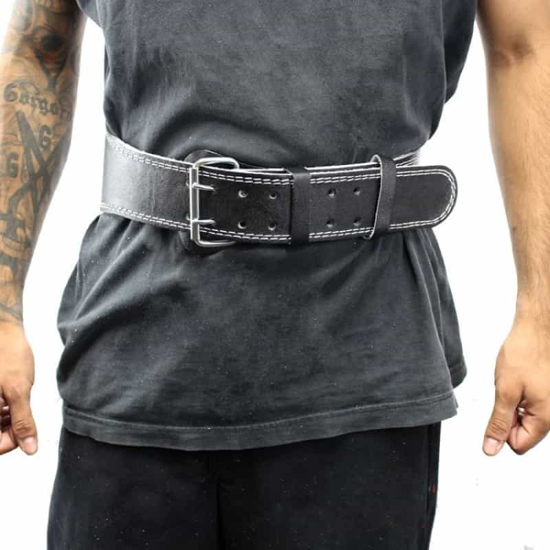 Last Punch® 4" Leather Black New Weight Lifting Body Building Belt Gym Fitness