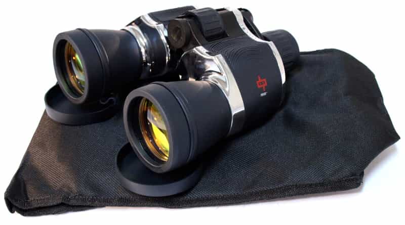 20X60 Chrome Trim Binoculars With Optics And Rubber Body