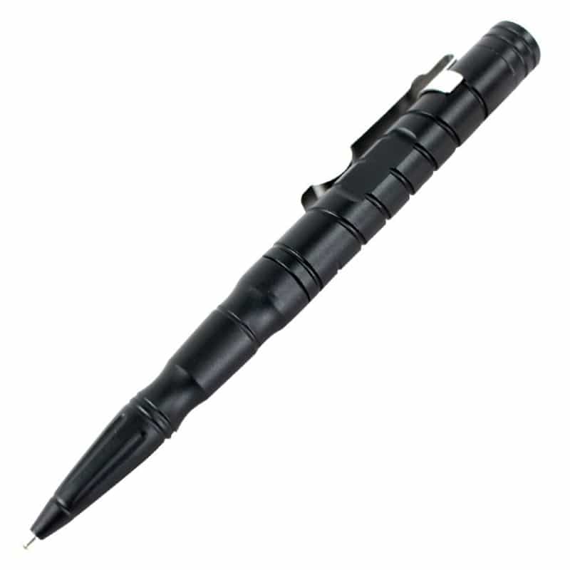 Defender Black 6" Led Tactical Jet Black Twistable Mini Flashlight Aluminum Pen