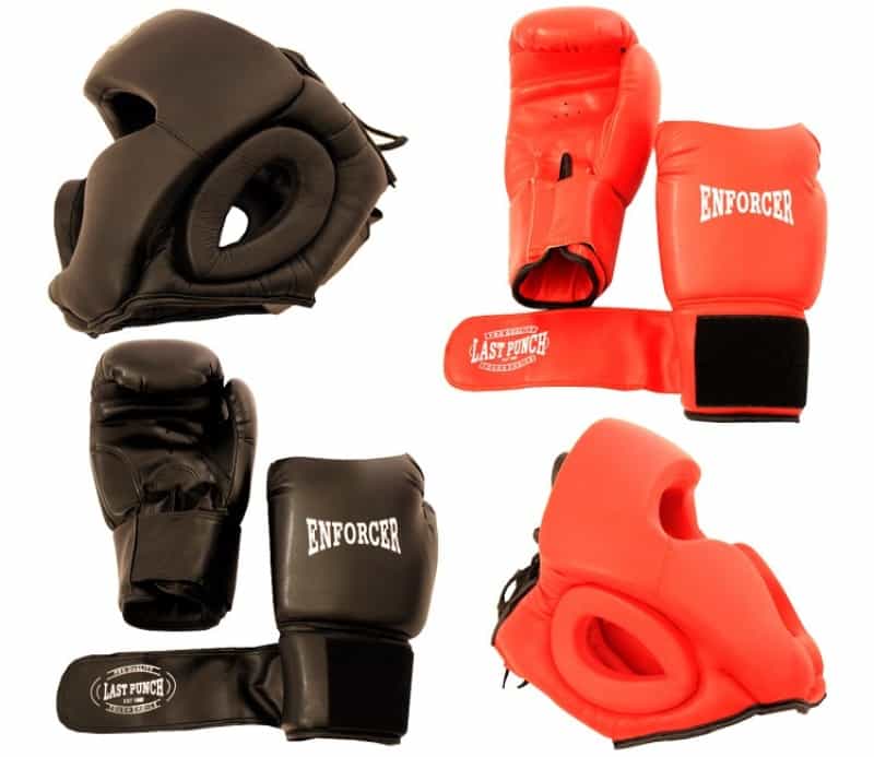 Wholesale Bundle Last Punch 2 Pairs Pro Boxing Gloves & Pro Head Gears Pro Quality