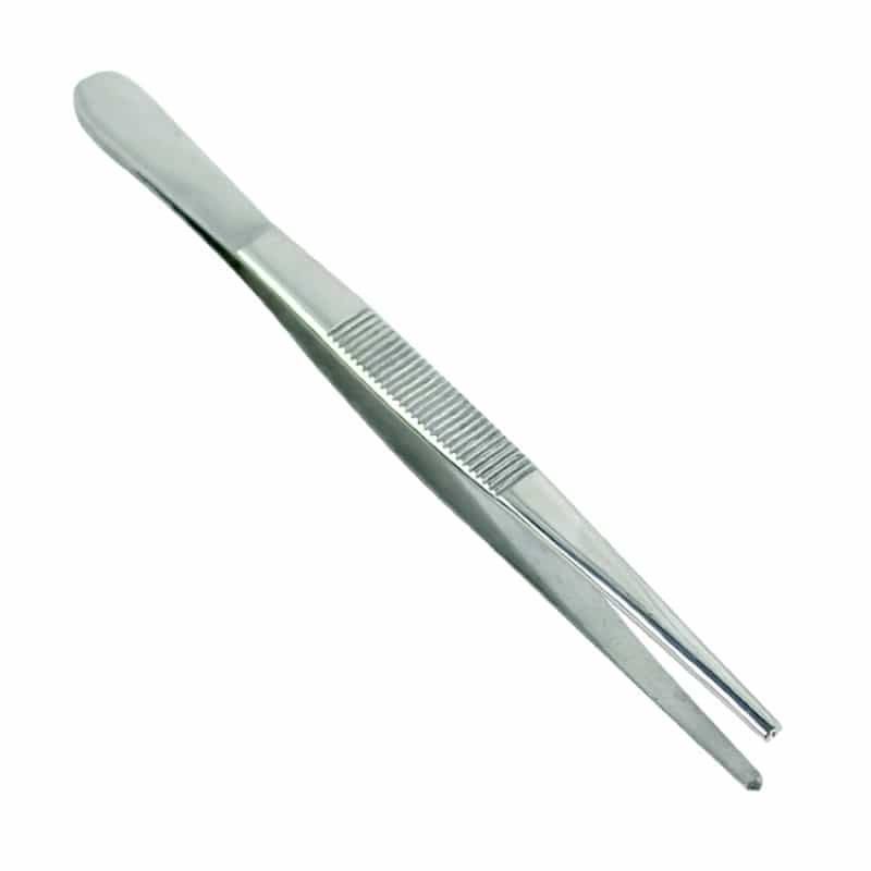 Bdeals General Purpose Precision Thumb Dressing And Tissue Forceps Tweezers 5.5" Stainless Steel