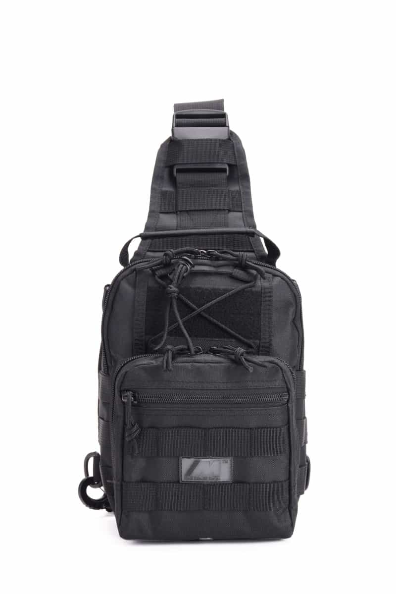 Outdoor Tactical Chest Sling Bag 10L – Waterproof 900D Oxford Utility Pack (Black)