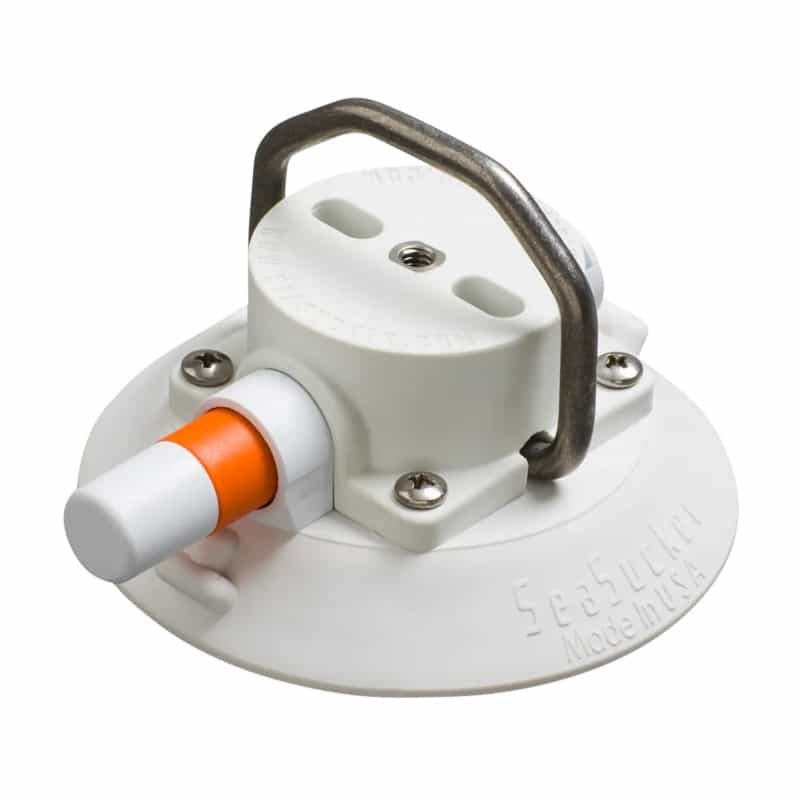 Seasucker 4.5" Flat-Top Stainless D-Ring - White