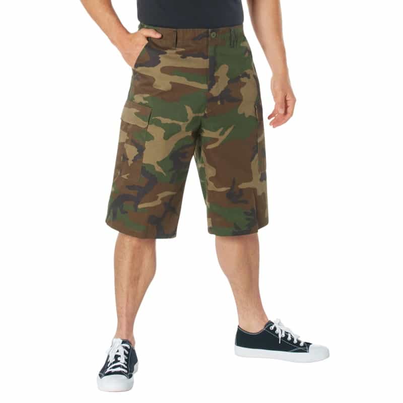 Rothco Long Length Camo Bdu Shorts