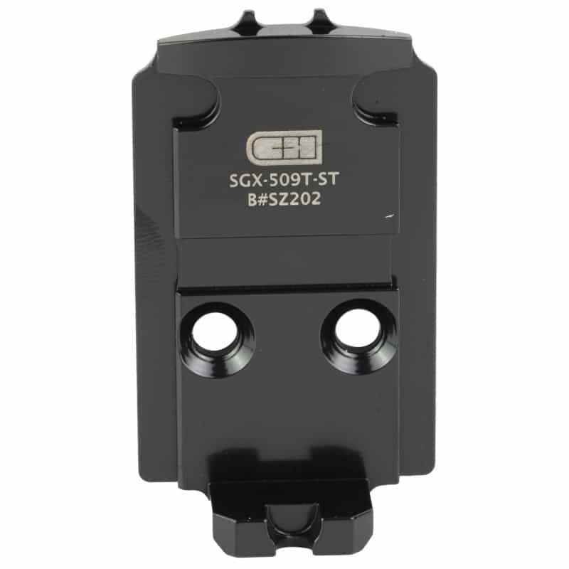 C&H Precision, V4, Optic Mounting Plate, For Sig Sauer P320 X-Five/M17/M18 With Romeo1pro/Dpp Cut To Holosun 509T, Matte Finish, Black