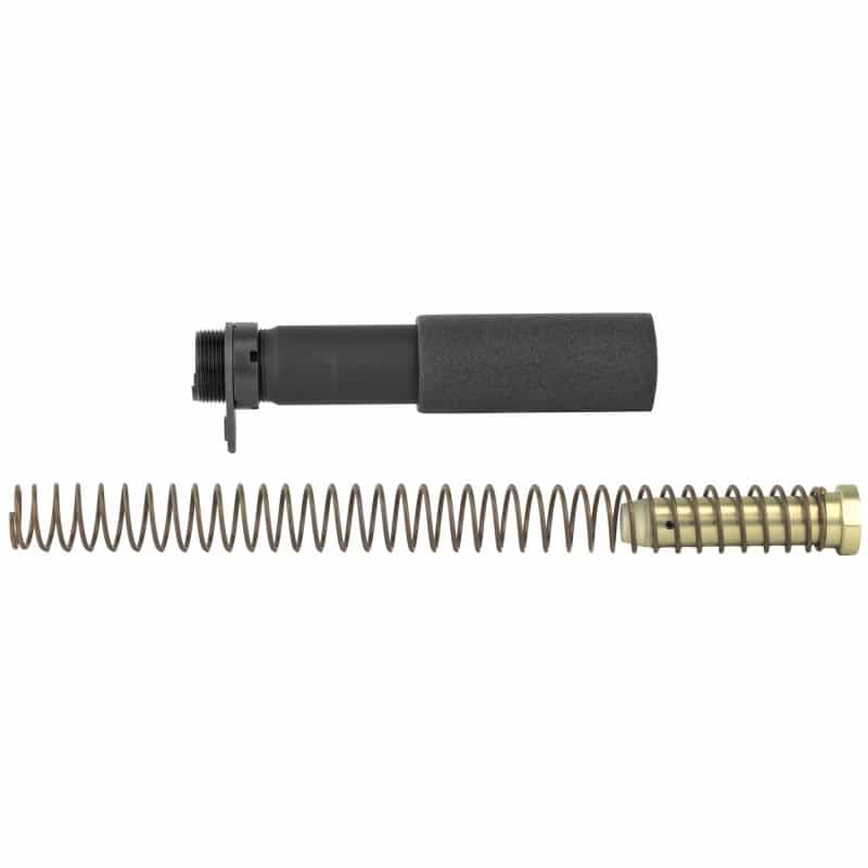 Lbe Unlimited, Ar15 Pistol Buffer Tube Kit, Buffer Tube, Recoil Spring, Castle Nut, Receiver End Plate, Recoil Buffer, Black