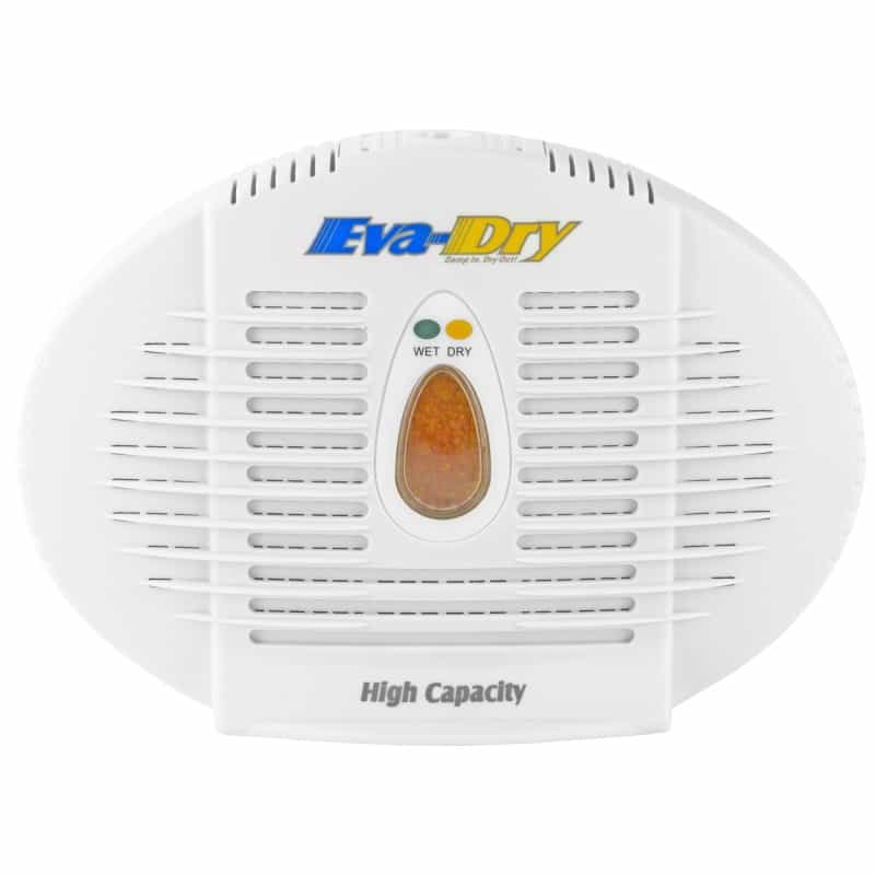 Eva-Dry, 500, Dehumidifier, 500 Cubic Inches, Perfect For Small Spaces Such As: Range Bags, Closets, Cabinets, Cars, Gun Safes, And Others, Optional Hook For Hanging, White