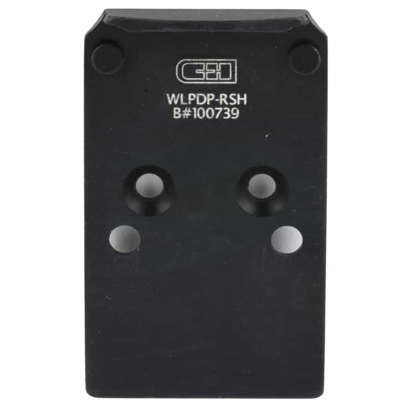 C&H Precision, Chp Adapter Plate, Converts The Walther Pdp 1.0/Ppq (Q4/Q5) To The Trijicon Rmr/Sro, Holosun 407C/507C/508C/508T, C&H Edc-Xl/Comp, Anodized Finish, Black, Includes Mounting Hardware