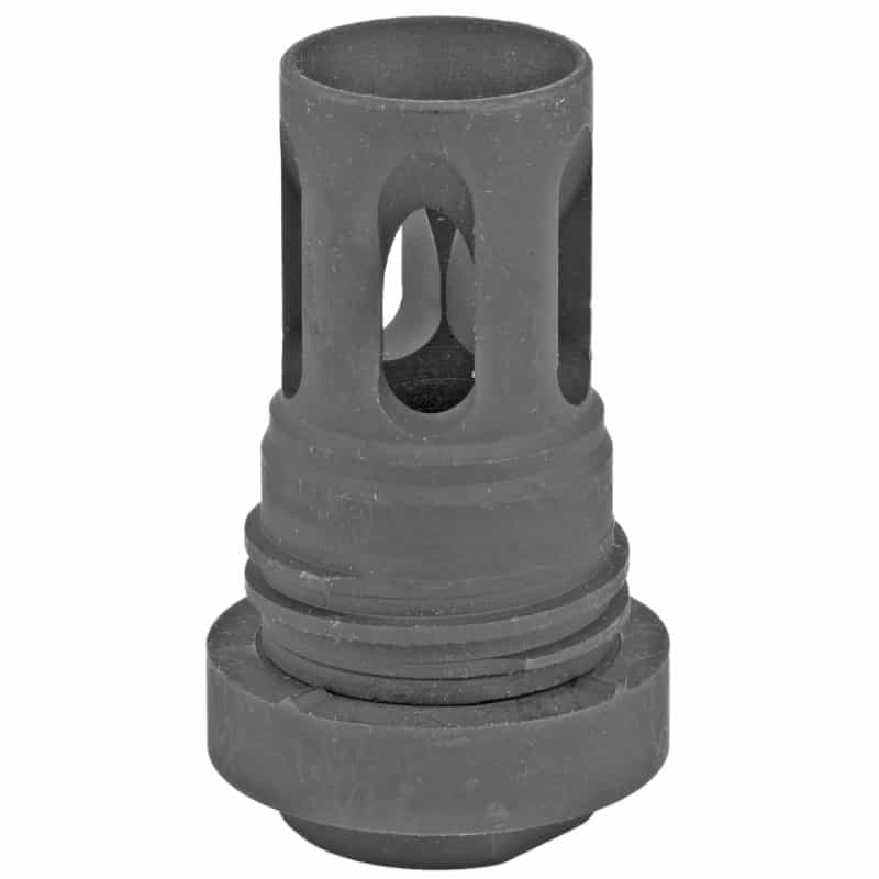 Yankee Hill Machine Co, Mini Qd Flash Hider, Matte Black, 1/2X36 Thread, Fits Turbo T2, Turbo K, Resonator, Resonator R2, Resonator K, Nitro .30, All Phantom .30 Caliber