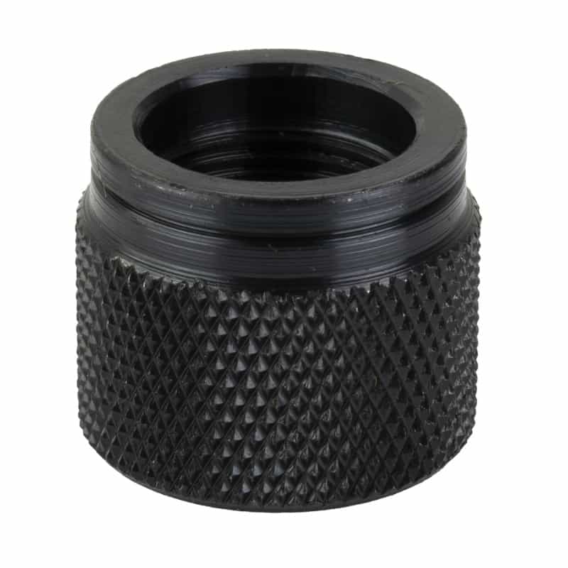 Grovtec Thread Protector, Black Oxide Finish, Black, 1/2X28" Threaded, .705" Diameter, Fits Most Ar Barrels