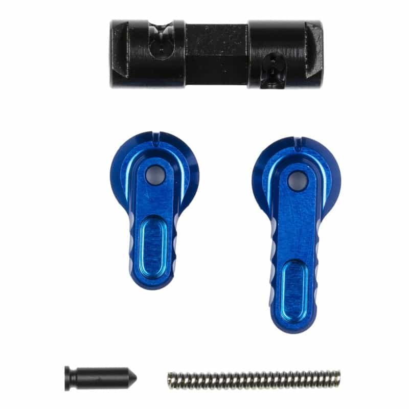Battle Arms Development, Bad-Ass-Lite, Ambidextrous Safety Selector, 90/60, Lightweight, Reversible, Anodized Finish, Blue, Fits Ar-15, Aluminum Construction