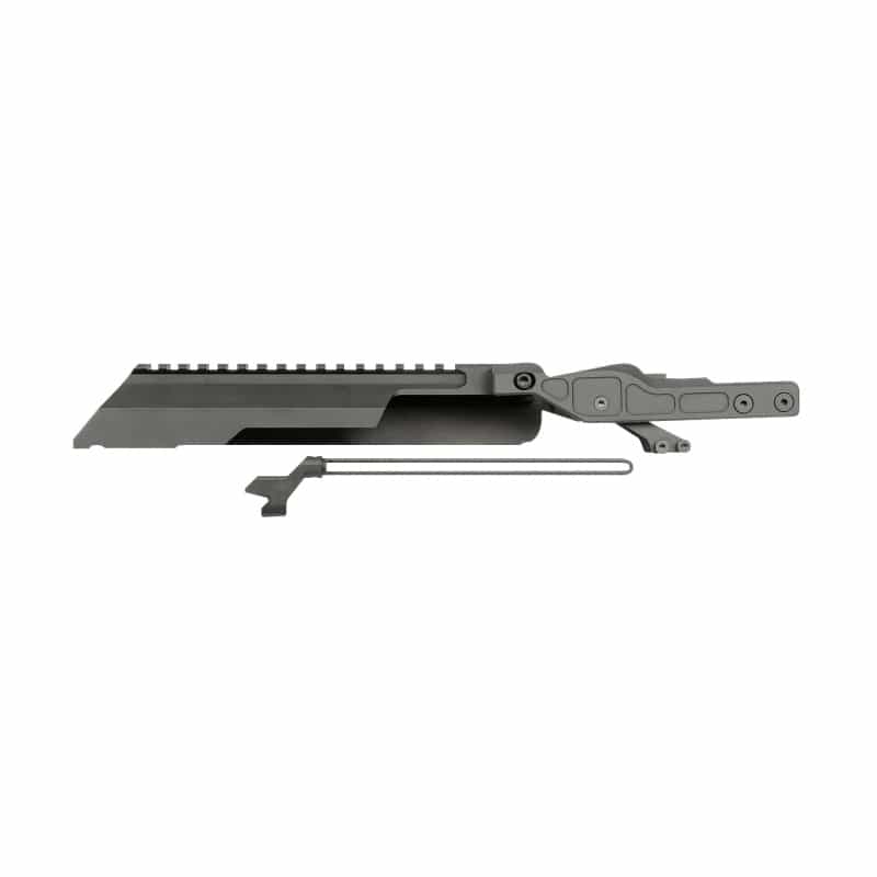 Midwest Industries, Alpha Ak Railed Top Cover/Dust Cover, Fits Most Akm Pattern Rifles, Only Compatible With Midwest Alpha Series Handguard, Black