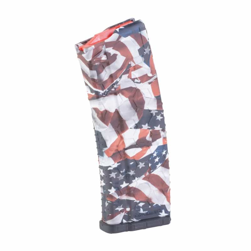 Hexmag, Magazine, Polyhex 2, Series 2, 223 Remington/5.56 Nato, 15 Rounds, Fits Ar Rifles, Hydro Dipped One Nation Pattern