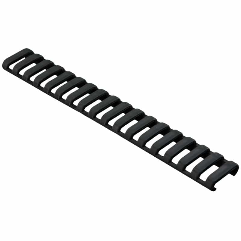 Magpul Industries, Ladder Rail Panel, Fits Carbine Length Picatinny Rail, 18 Slots, Polymer Construction, Black