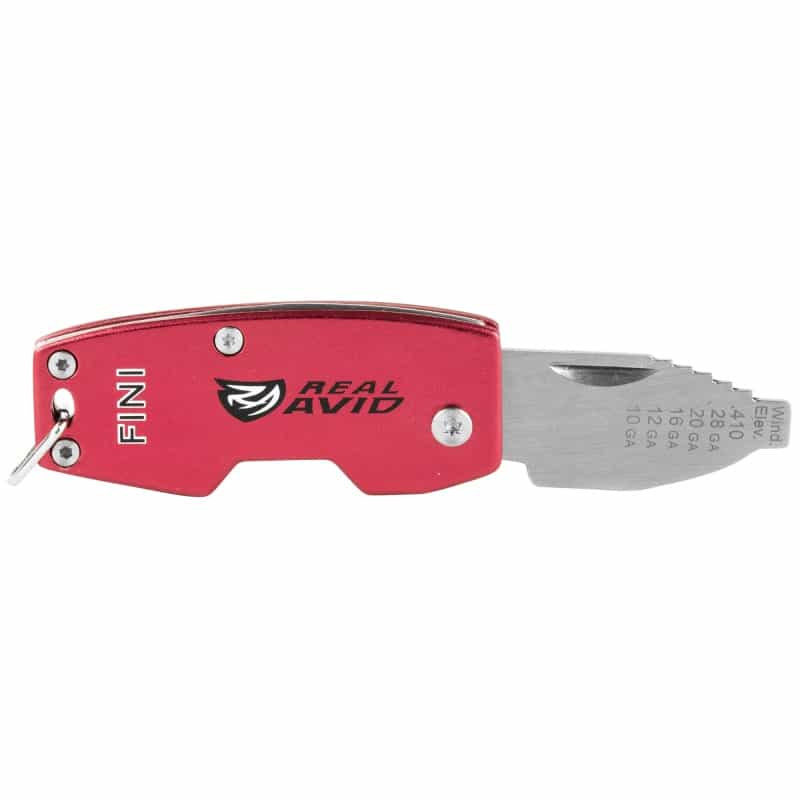 Real Avid, Fini, Tool, Choke Wrench, Fits .410, 28, 20, 16, 12, 10 Ga, Red Finish With Stainless Steel Blade