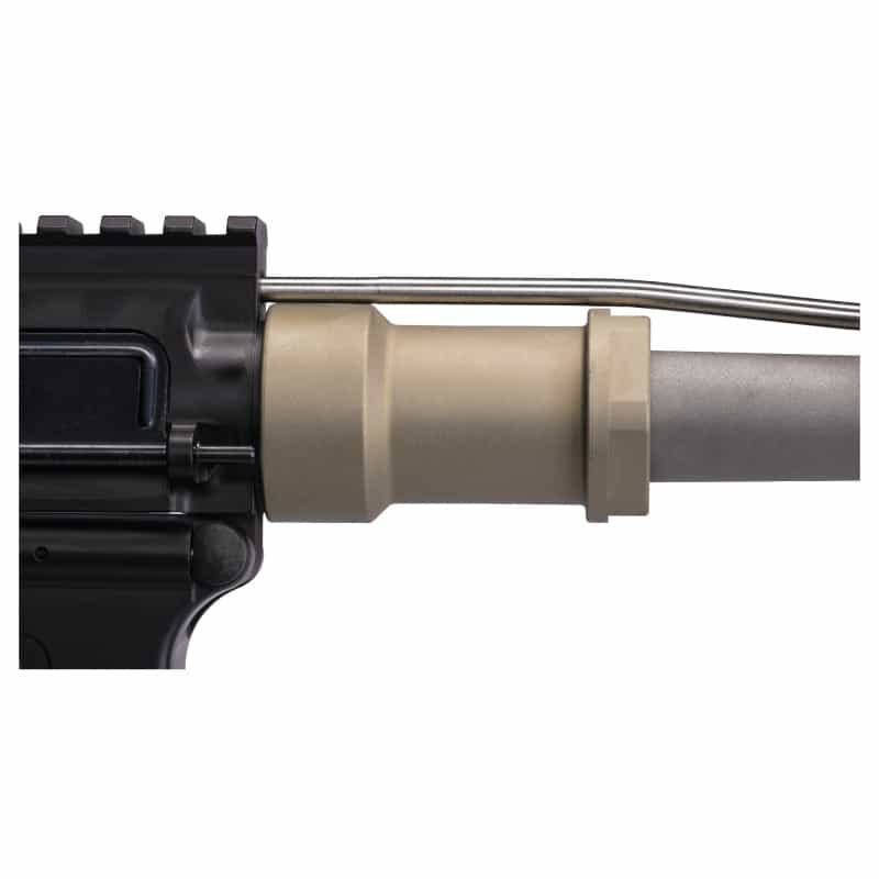 Q, Honey Badger Barrel Nut, Fits Honey Badger/Ar-15 Upper Receivers, Clear Anodized Finish, Gray