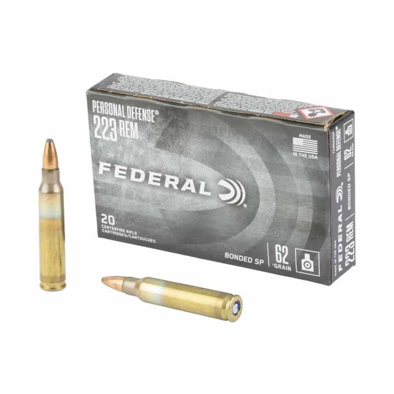 Federal, Tactical Bonded, 223 Remington, 62 Grain, Bonded Soft Point, 20 Round Box