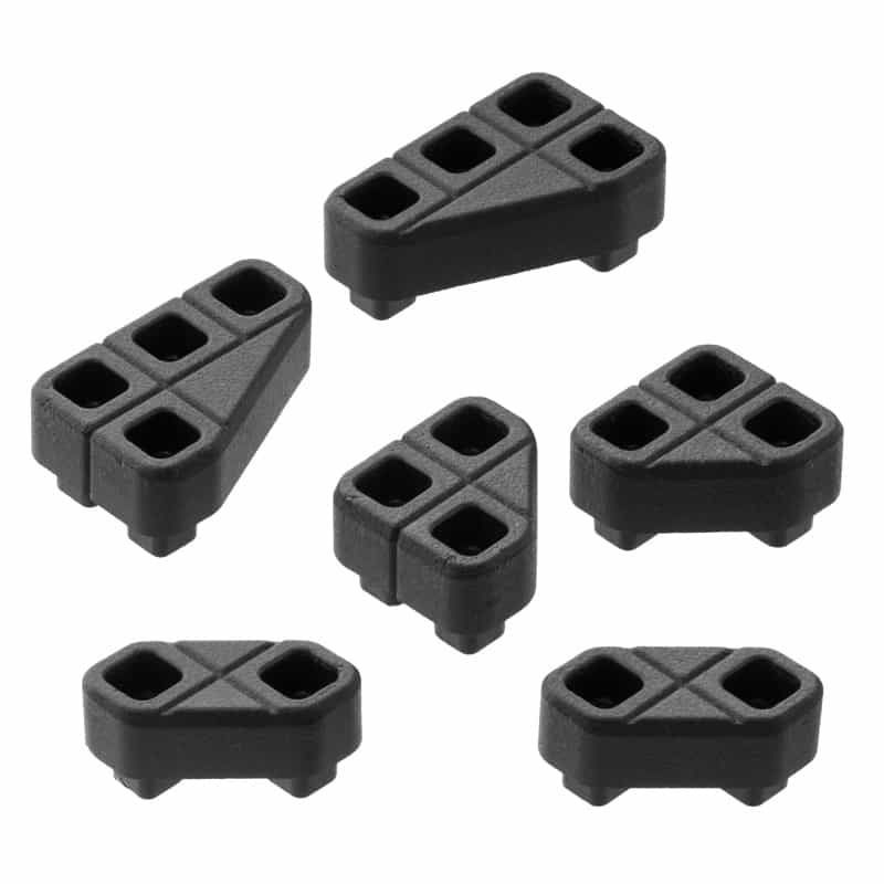 Magpul Industries, Daka, Angled Block Kit, Expanded Polypropylene Foam Construction, Angled Block Kit, Black, Includes (2) 45/90 Angled Blocks, (2) 30/60 Blocks, (1) Right And Left Blocks, (2) 45 Double Blocks, Black, 1.7 Lbs