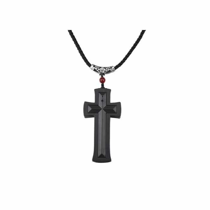 Black Cross Hidden Spy Camera With Built In Dvr
