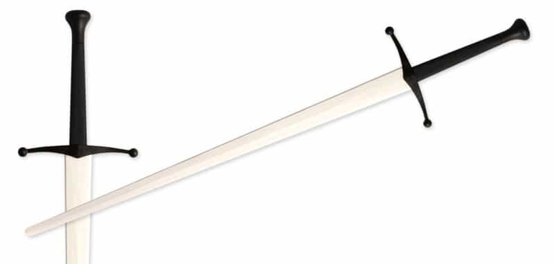 Synthetic Sparring Longsword - White Blade W/ Black Hilt By Red Dragon Armoury