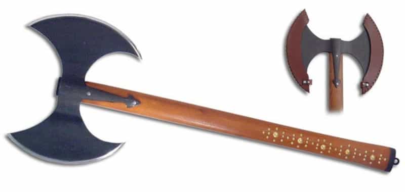 Medieval Style Viking Hero Double Bladed Axe By Paul Chen / Cas Hanwei