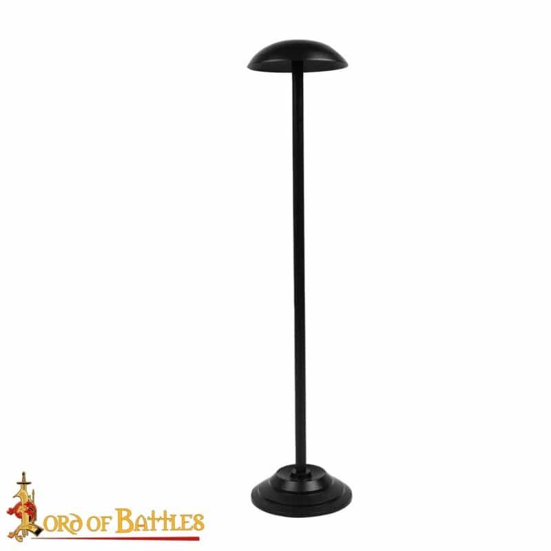 Handmade Iron 25" Tall Helmet Stand For Helmets With Or Without Aventail