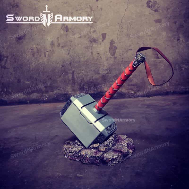 Full Scale Metal Hammer Cosplay Collection Model Toy (Includes Stand Base)