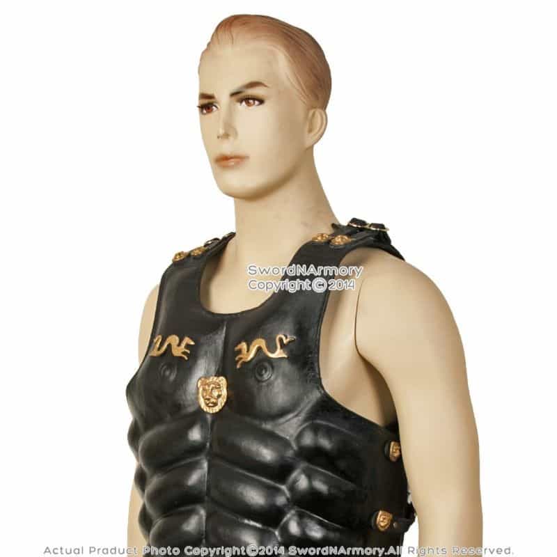 Roman Lion Genuine Leather Cuirass Breast Plate Armor Legion Armour With Aprons