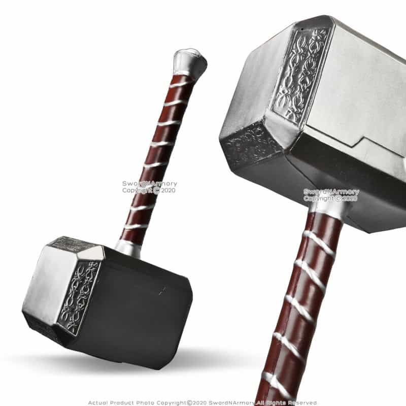 Norse Thunder God Thor Mighty Hammer Foam Fantasy Larp Cosplay Comics Costume
