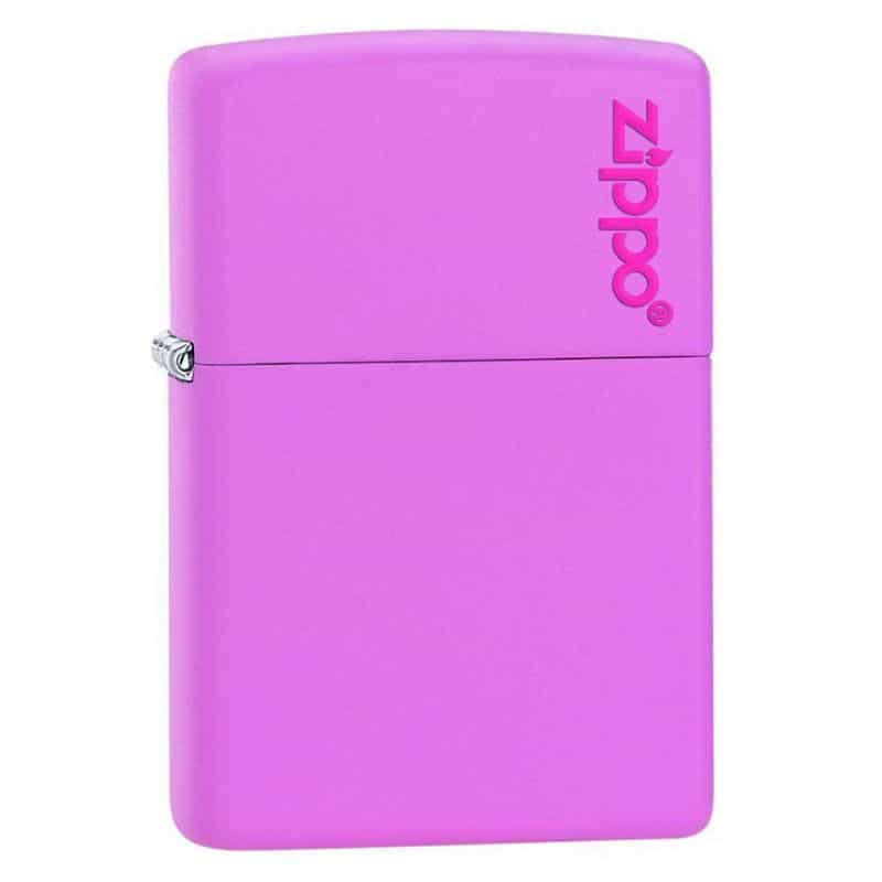 Zippo Windproof Lighter Pink Matte With Logo