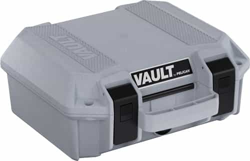 Pelican Vault Small Pistol Case W\/ Foam Ghost Gray
