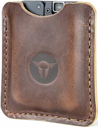 Trailblazer Lifecard Leather Sleeve Dark Brown