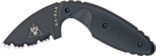 Ka-Bar Tdi Knife 2.31\" Serrated W\/Sheath Black