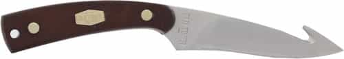 Old Timer Knife Guthook Skinnr 3.5\" Fixed S\/S Delrin W\/Sheath