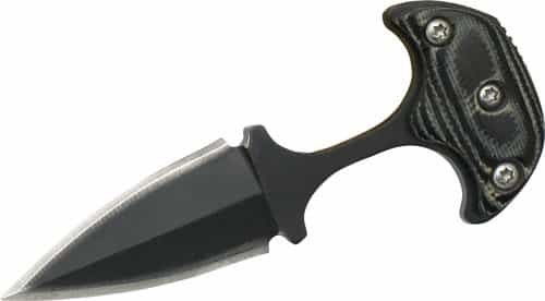Abkt Elite Neck Knife 1.25\" Blade W\/ Sheath & Neck Chain