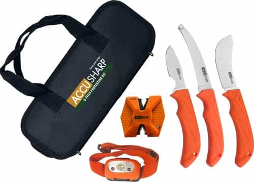 Accusharp 6-Piece Processing Kit W\/Sharpener & Headlamp