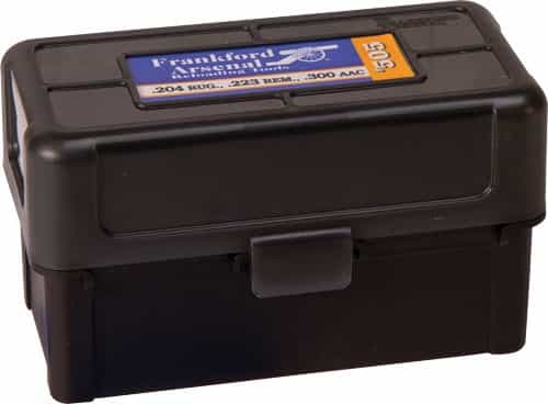 Frankford Arsenal Ammo Box 223 50 Rds Black\/Smoke Hinge Top