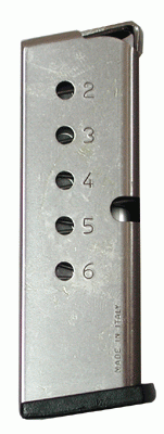 Naa Guardian Magazine 380Acp 6Rd Stainless Steel