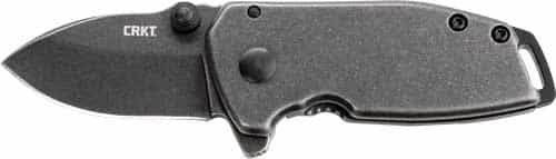 Crkt Squid Compact 1.75\" Plain Edge Black Stonewash