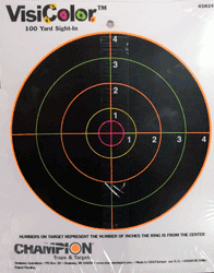 Champion Visicolor Target 8\" Bullseye 10-Pack
