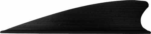 Tac Vanes Matrix 2.25\" Shield Cut Black 36 Pack