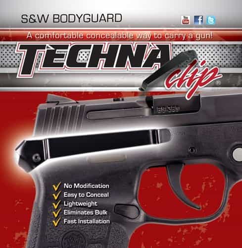 Techna Clip Handgun Retention Clip S&W Bodyguard Auto Right