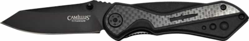 Camillus Machine Folding Knife 2.78\" Ss Blade Carbon Fiber Bl