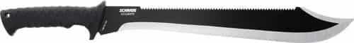 Schrade Knife Decimate Sawback Machete 14.5\" Ss\/Black