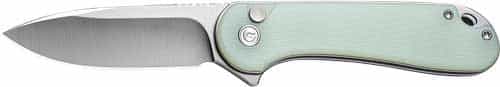 Civivi Knife Elementum Ii 2.96 \" Natural G10\/Satin Bttn Lock