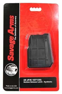Savage Magazine Model 25 17 Hornet 4Rd Synthetic Matte